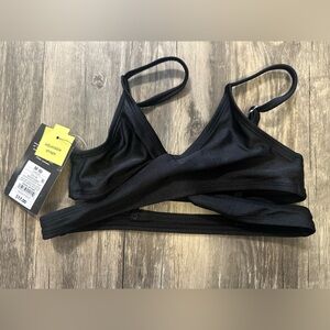 Art Class Black Bikini Top Minimalist Swimwear